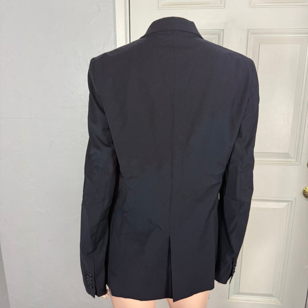 Vintage Helmut Lang Women's Jacket 42 Wool Navy B… - image 3